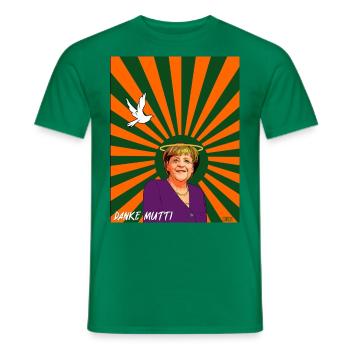 Danke Mutti orange grün - Männer T-Shirt - Kelly Green - Vorne - AI Model Male 178 dark (178cm)