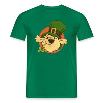 Cockapoo Thor St. Patrick's Day - Männer T-Shirt - Kelly Green - Vorne - AI Model Male 178 dark (178cm)