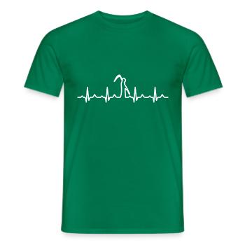 The Grim Reaper - Men's T-Shirt - kelly green - Front - AI Model Male 178 dark (178cm)