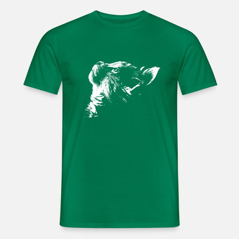 Katze - Männer T-Shirt - Kelly Green