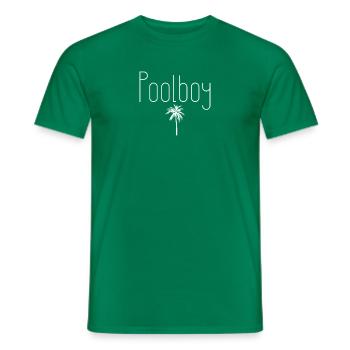Pool Boy I Pool Besitzer Bademeister & Rettungssch - Männer T-Shirt - Kelly Green - Vorne - AI Model Male 178 dark (178cm)