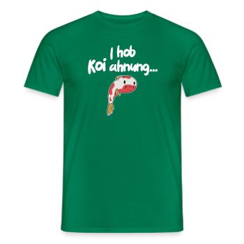 Kois Koi Zeit mit viel Koi Ahnung Lustiges Koi - Männer T-Shirt - Kelly Green - Vorne - AI Model Male 178 dark (178cm)