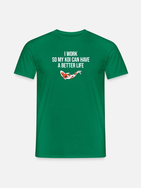 Koi breeder funny koi saying kois - Men's T-Shirt - kelly green