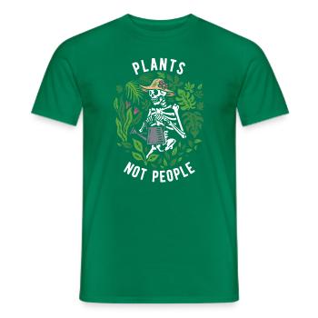 plant lady plants not people plants - Men's T-Shirt - kelly green - Front - AI Model Male 178 dark (178cm)