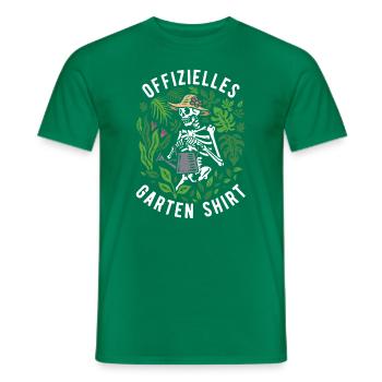 Lustiger Garten Spruch Offizielles Garten Buddel - Männer T-Shirt - Kelly Green - Vorne - AI Model Male 178 dark (178cm)