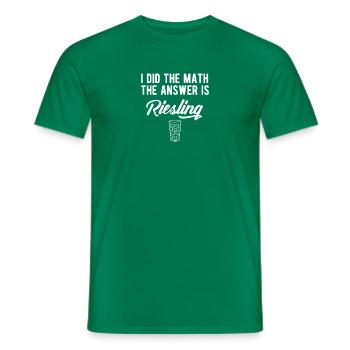 Pfälzer Riesling Wein Dubbeglass Weinfest - Männer T-Shirt - Kelly Green - Vorne - AI Model Male 178 dark (178cm)