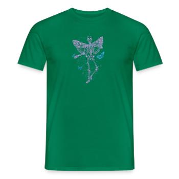 Fairycore Skeleton blue Butterfly cute grunge pink - Männer T-Shirt - Kelly Green - Vorne - AI Model Male 178 dark (178cm)