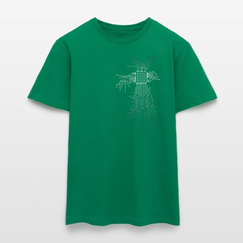 PCB Platines Layout CPU Herz Computer Admin Nerd T-shirt homme