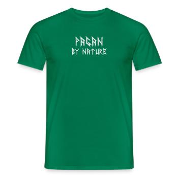Pagan by Nature Witchcraft sorcière gothique - T-shirt homme - vert - Devant - AI Model Male 178 dark (178cm)