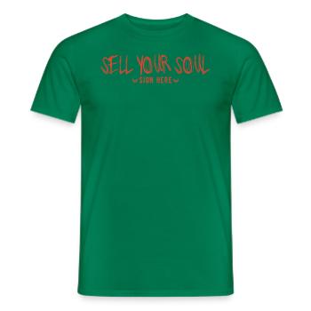 Signez ma chemise Vendez votre âme Costume - T-shirt homme - vert - Devant - AI Model Male 178 dark (178cm)