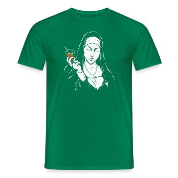 Holy Aperoli Italie Cocktail Drink Drôle de vin - T-shirt homme - vert - Devant - AI Model Male 178 dark (178cm)