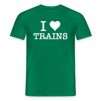 Anti Cars Transports urbains durables J'aime les - T-shirt homme - vert - Devant - AI Model Male 178 dark (178cm)