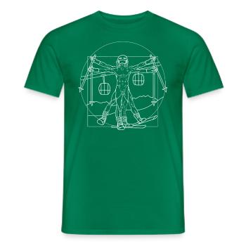 Alpin Sports d'hiver Ski Montagne Alpes Piste de - T-shirt homme - vert - Devant - AI Model Male 178 dark (178cm)