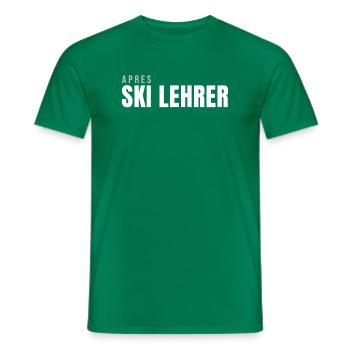 Apres Skilehrer Apre Ski Party - Männer T-Shirt - Kelly Green - Vorne - AI Model Male 178 dark (178cm)