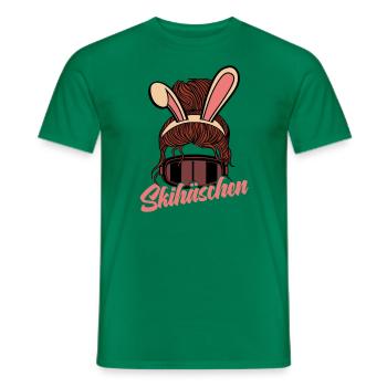 Skihäschen Apres Ski Skihase Kostüm - Männer T-Shirt - Kelly Green - Vorne - AI Model Male 178 dark (178cm)