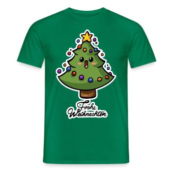 Weihnachtsbaum - Männer T-Shirt - Kelly Green - Vorne - AI Model Male 178 dark (178cm)