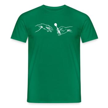 Équipe de fléchettes Association de fléchettes - T-shirt homme - vert - Devant - AI Model Male 178 dark (178cm)