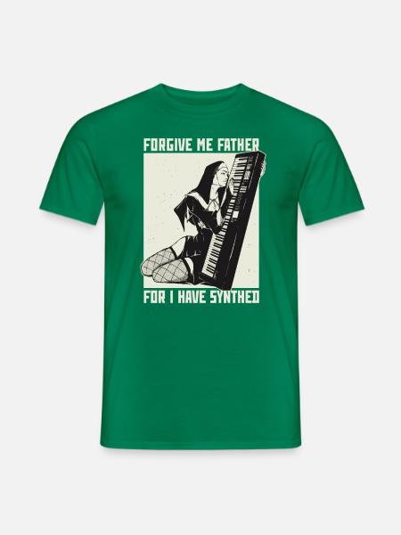 Synth Techno Musik Funny Synthesizer - Männer T-Shirt - Kelly Green