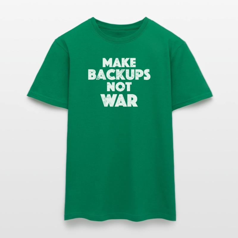 Admin Make Backups Data Backup IT Computer Men's T-shirt