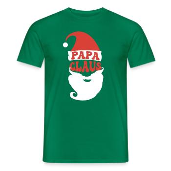 Papa Weihnachtsmann Familien Kostüm Santa Claus - Männer T-Shirt - Kelly Green - Vorne - AI Model Male 178 dark (178cm)