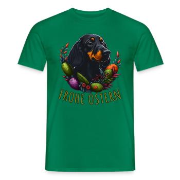 Frohe Ostern Süßer Dackel Hund Ostern Dackel - Männer T-Shirt - Kelly Green - Vorne - AI Model Male 178 dark (178cm)