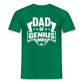 Papa d'un de génie Journée des pères - T-shirt homme - vert - Devant - AI Model Male 178 dark (178cm)