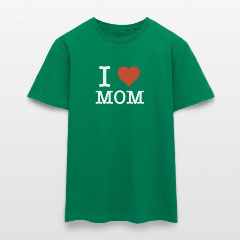 I Love Mom Mutter Muttertagsgeschenk Männer T-Shirt