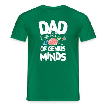 Le père de l' de génie Le père scientifique - T-shirt homme - vert - Devant - AI Model Male 178 dark (178cm)
