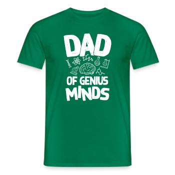 Le père de l' de génie Le père scientifique - T-shirt homme - vert - Devant - AI Model Male 178 dark (178cm)