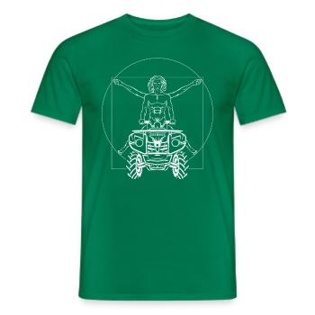 Funny Quad ATV Enthusiasts Quad Racers - T-shirt homme - vert - Devant - AI Model Male 178 dark (178cm)