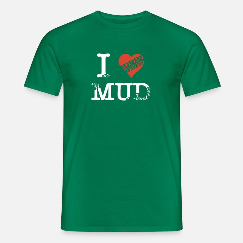 Ich liebe Schlamm - Männer T-Shirt - Kelly Green
