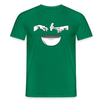 Bratwurst Grillen BBQ Grillen für echte Griller - Männer T-Shirt - Kelly Green - Vorne - AI Model Male 178 dark (178cm)