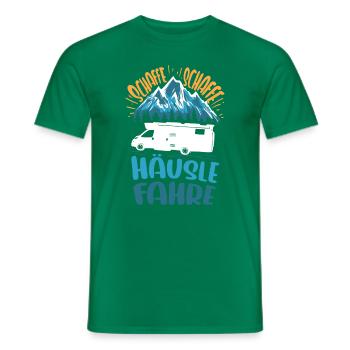 Campingplatz Wohnmobil Lustiges Camping - Männer T-Shirt - Kelly Green - Vorne - AI Model Male 178 dark (178cm)