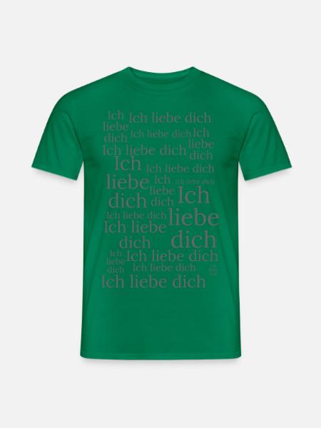 Ich liebe dich - Männer T-Shirt - Kelly Green