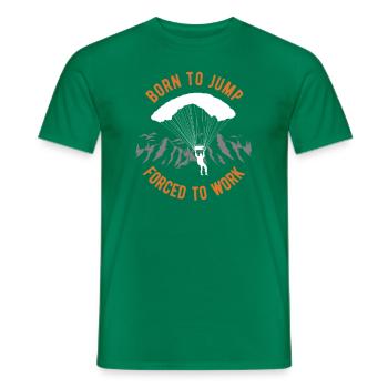 Lustiger Fallschirmspringer-Spruch Skydiver - Männer T-Shirt - Kelly Green - Vorne - AI Model Male 178 dark (178cm)