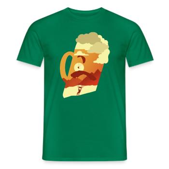 Lustiger Fallschirmspringer-Spruch Skydiver - Männer T-Shirt - Kelly Green - Vorne - AI Model Male 178 dark (178cm)