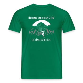 Lustiger Fallschirmspringer-Spruch Skydiver - Männer T-Shirt - Kelly Green - Vorne - AI Model Male 178 dark (178cm)