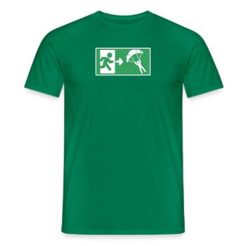 Lustiger Fallschirmspringer-Spruch Skydiver - Männer T-Shirt - Kelly Green - Vorne - AI Model Male 178 dark (178cm)