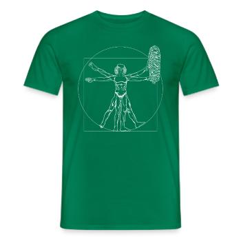 Best Kebab Kebab Shawarma with All Kebab - Men's T-Shirt - kelly green - Front - AI Model Male 178 dark (178cm)