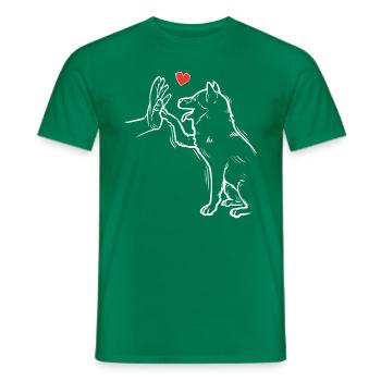 Shiba Doux Shiba Inu Amour Shiba Inu - T-shirt homme - vert - Devant - AI Model Male 178 dark (178cm)