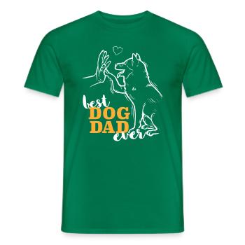 Meilleur Shiba Inu Papa Shiba Inu - T-shirt homme - vert - Devant - AI Model Male 178 dark (178cm)