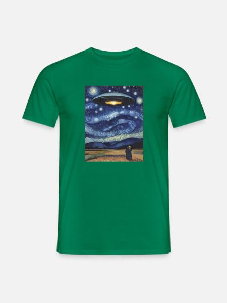 Ufo-kunst Lustig Und Kreativ Uap Ufo - Männer T-Shirt - Kelly Green