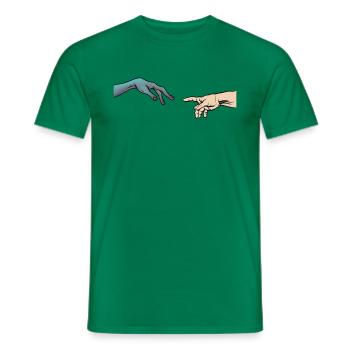 Alien Contact UFO Aliens - Männer T-Shirt - Kelly Green - Vorne - AI Model Male 178 dark (178cm)
