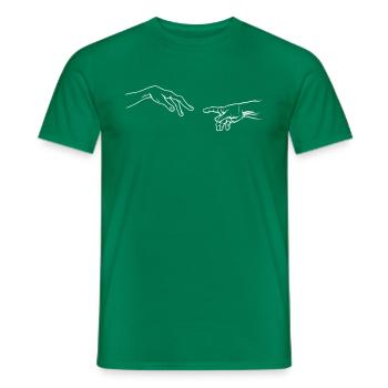 Alien Contact UFO Aliens - Männer T-Shirt - Kelly Green - Vorne - AI Model Male 178 dark (178cm)