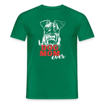 Meilleur Schnauzer nain Maman Schnauzer nain - T-shirt homme - vert - Devant - AI Model Male 178 dark (178cm)