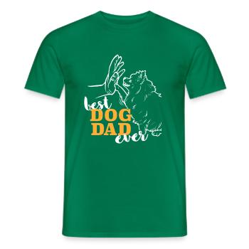 Bester Pomeranian Papa - Männer T-Shirt - Kelly Green - Vorne - AI Model Male 178 dark (178cm)