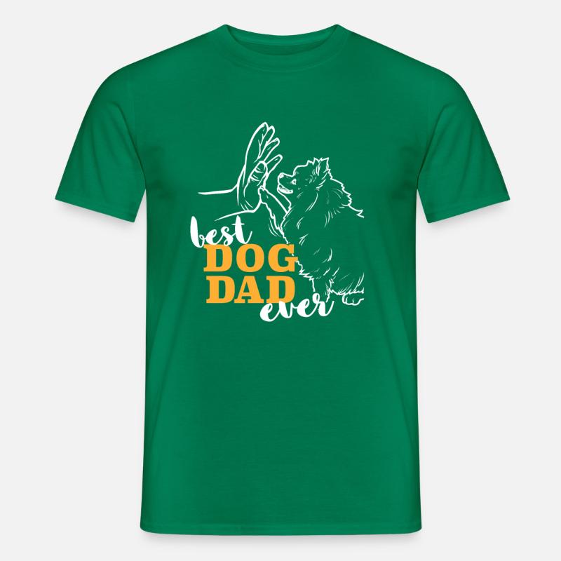Bester Pomeranian Papa - Männer T-Shirt - Kelly Green