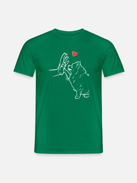 Pomeranian Niedlich Pomeranian Liebe Pomeranian - Männer T-Shirt - Kelly Green
