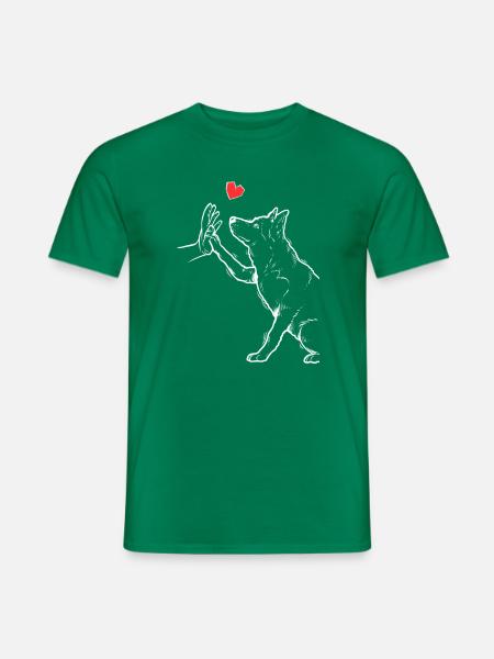 Siberian Husky Niedlich Siberian Husky Liebe - Männer T-Shirt - Kelly Green