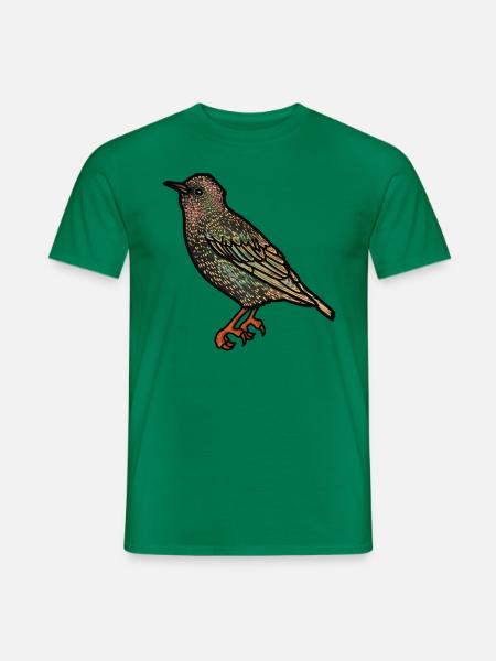Star Vogel des Jahres Common starling - Männer T-Shirt - Kelly Green